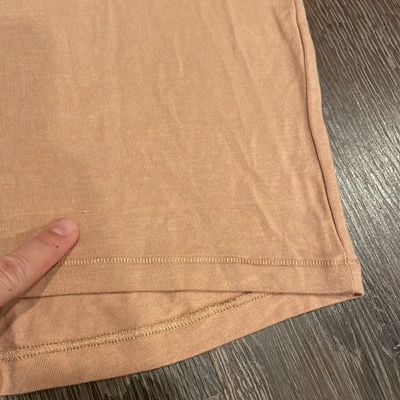 ✅SOLD✅🪷NWT SKIMS Sleep Lounge Long Sleeve Henley Dress Ochre size Large - Picture 8 of 11